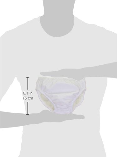 My Pool Pal Reusable Swim Diaper, White, 3T