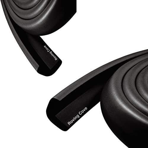 27ft Edge 4 Corners - Bundle & Save - RovingCove HeftyFit Edge Corner Guards, Onyx Black