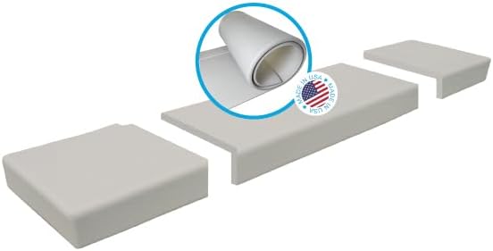 KidKusion Soft Seat Hearth Pad | Made in USA| Taupe | 72" x 14" | Fireplace Safety Cushion | Hearth Pad