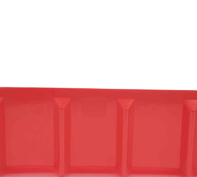 Mytee Products 8"x8"x48" Red Flatbed Corner Protector - V Shaped Edge Guard for Tie-Down Winch & Ratchet Straps - Plastic Corner Protector for Flatbed Trailer Cargo Load