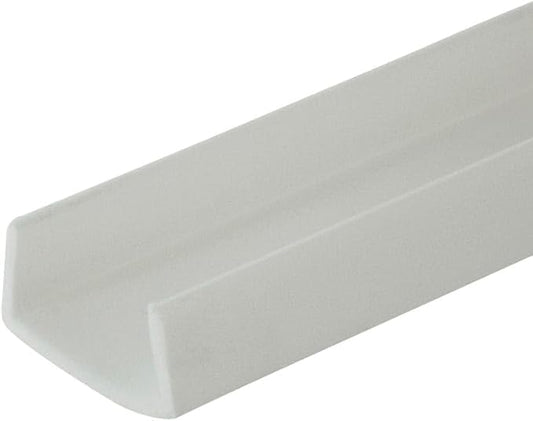Outwater Industries | 3/4 Inch (.75'') Cabinet Door Protector Edge Guard in White | Fits 3/4" Edge | 24 Inch (Pack of 3)