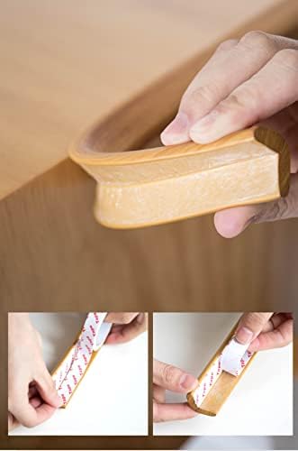 2 Pack I 6.5ft Wood Grain Look Table Edge Protector Corner Guards Child Toddler Bumper Strip Baby Proofing Wooden Furniture Without Color Distractions
