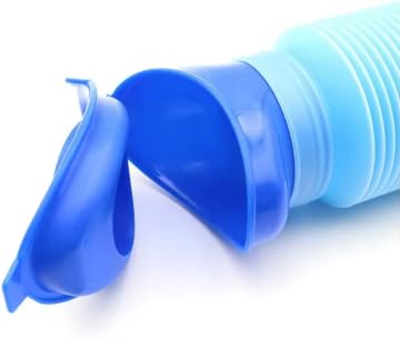 Adjustable Emergency Urinal 750ml, Portable Toilet for Car, Portable Mini Outdoor Camping Travel Shrinkable Personal Mobile Toilet Potty Pee Bottle for Kids or Adult