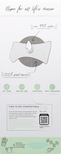 The Honest Company Hypoallergenic Multi-Use Baby Wipes for Sensitive Baby Skin, Balance Blues, 288 Count (Pack of 3)