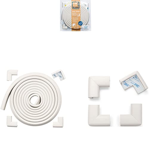 15ft Edge 12 Corners - Bundle & Save - RovingCove HeftyFit Edge Corner Guards, Oyster White