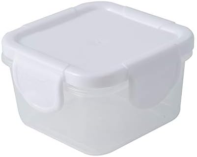 150 ml Food Storage Containers – BPA-Free Thickened PP, 4-Latch Airtight Lid, Freezer/Microwave/Dishwasher Friendly (Clear)