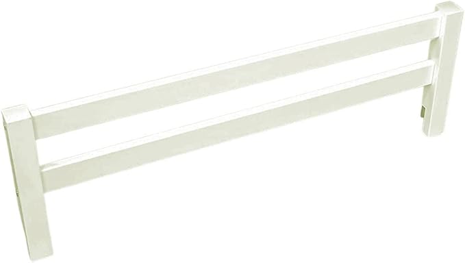Safety Guard Rail for Baby, Kids, and Children - Solid Wood Safety Bed Rail for Toddlers - Easy Installation - Premium Protection for Bunk, Twin, Full, Queen and King Size Beds - (Bianca White-Delta)