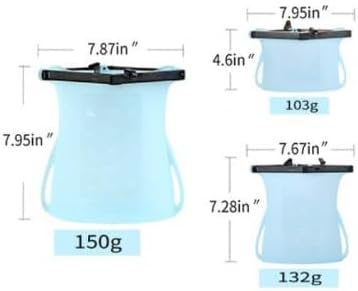 Reusable Silicone Stand-Up Food Storage Bags Set of 3 (33 Oz + 68 Oz + 101 Oz) Microwave Freezer Dishwasher Safe Bags (Pink Bundle (17oz + 33oz + 50oz), 17oz + 33oz + 50oz)