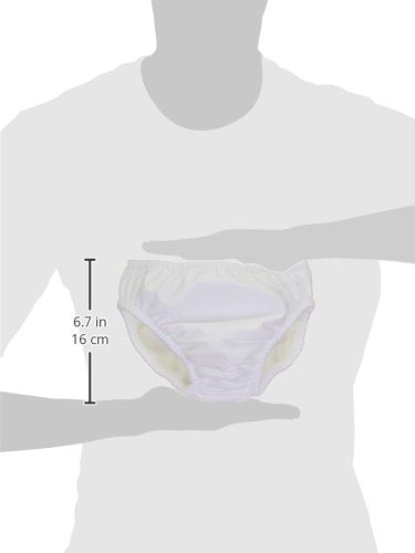My Pool Pal Reusable Swim Diaper, White, 4T