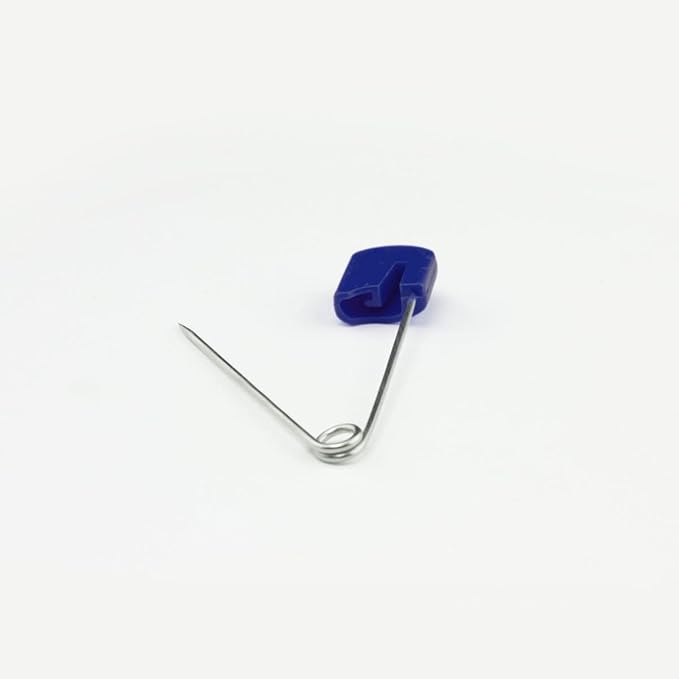 OsoCozy Cloth Diaper Nappy Pins 100 Packs - 100 Stainless Steel Safety Pins with Locking Plastic Heads. Durable, Safe and Cute 2.2 Inches Long (Royal Blue)