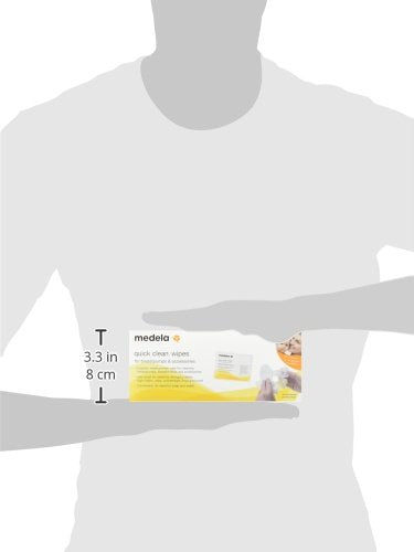 Medela Quick Clean Breast Pump And Accessory Wipes, 40 Count, Individually Wrapped Convenient and Hygienic On-the-Go Cleaning of Tables, Countertops, Chairs, and More