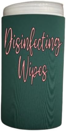 Rose Gold Script Decorative Cleaning Wipe Covers (Green, Small)