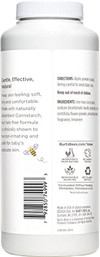 Burt's Bees Baby Dusting Powder,100% Natural Origin Baby Powder Talc-Free,7.5 oz. Bottle,(Pack of 2)