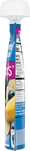Gerber Stage 2 Baby Food, Banana Blueberry Puree Pouch, 2 Servings of Fruit, No Added Sweetener, No Artificial Colors or Flavors (Pack of 3)