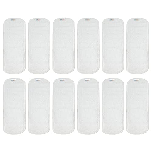 ALVABABY 12PCS Newborn Cloth Diaper Insert,Less Than 12pounds 3-Layer Microfiber Insert 12ST