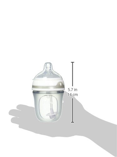 Nuby 2 Piece 360 Comfort Silicone Bottle, 5 Ounce