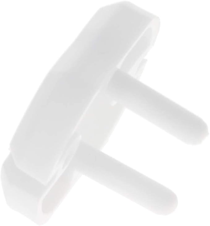 Heyiarbeit 20pcs Outlet Covers Child Proof Plug Cover Electrical Protector Safety Caps for Home Office Electrical Outlets Child Safety Socket Cover 2 Holes White