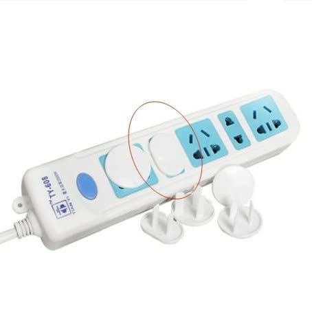 Fielect Outlet Plugs Covers Childproof Outlet Covers Protectors Electric Socket Cover Electrical Protector White 12Pcs