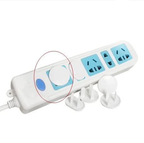 Fielect Outlet Plugs Covers Childproof Outlet Covers Protectors Electric Socket Cover Electrical Protector White 12Pcs