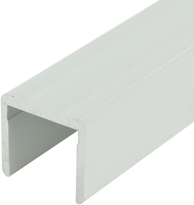 Outwater White Finish 3/4", "No Bow Aluminum U Channel C Channel 96" Lengths (Pack of 13 Pieces, 104 feet Total)