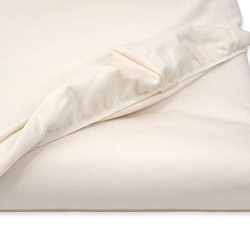 Naturepedic Organic Contoured Changing Pad Cover - Easy to Clean, Lightweight & Portable - Comfort 2-Sided and 4-Sided Baby Diaper Changing Pad Cover - 16" x 31"