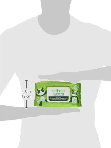 Caboo Tree Free Bamboo Baby Wipes, Eco Friendly Naturally Derived for Sensitive Skin, Resealable Peel Tab Travel, 72 Count (Pack of 2)