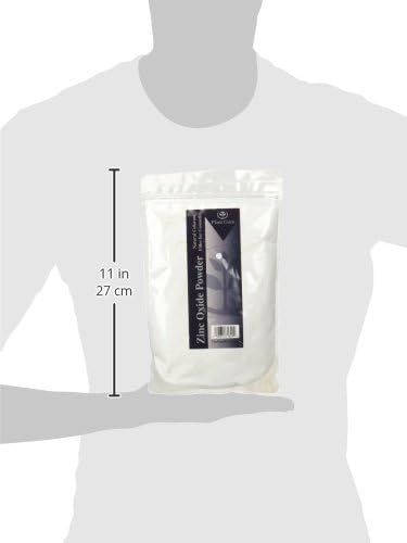Zinc Oxide Powder 1 lb. Non-Nano, Uncoated, 100% Pure USP Pharmaceutical Grade. Great for DYI Soap Making, Sunscreen, Sunblock, Deodorant, Baby Diaper Rash Ointment and Acne Cream.