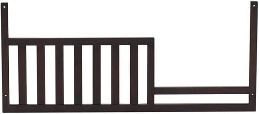 Toddler Bed Safety Guard Rail for Munire & Echelon Convertible Cribs - Solid Wood Rail for Convertible Crib to Toddler Bed Conversion - Safety Bed Rail for Children (Espresso)