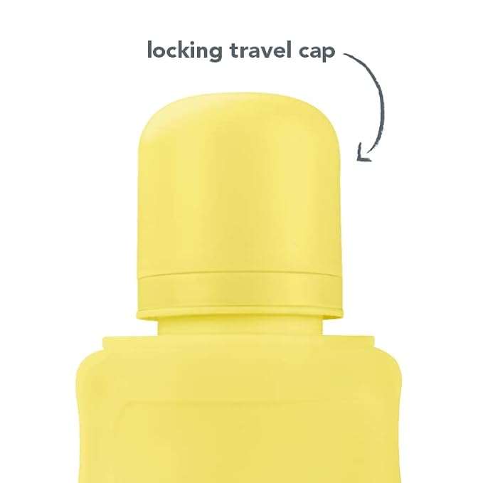 Green Sprouts Sprout Ware Baby Pocket Made from Silicone and Plants (5 oz.), Non-Toxic Silicone Plant-Based Plastic Baby Pocket Without BPA, BPS, BPF, Yellow