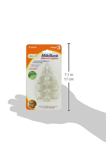 MilkBank Silicone Nipples 3 Pack - Stage 3