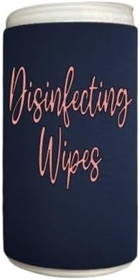 Rose Gold Script Decorative Cleaning Wipe Covers (Navy, Small)