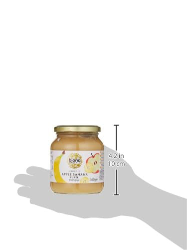 BIONA Organic Apple & Banana Puree, 360 GR