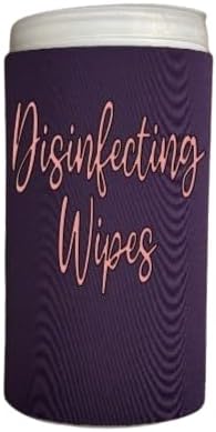 Rose Gold Script Decorative Cleaning Wipe Covers (Purple, Small)