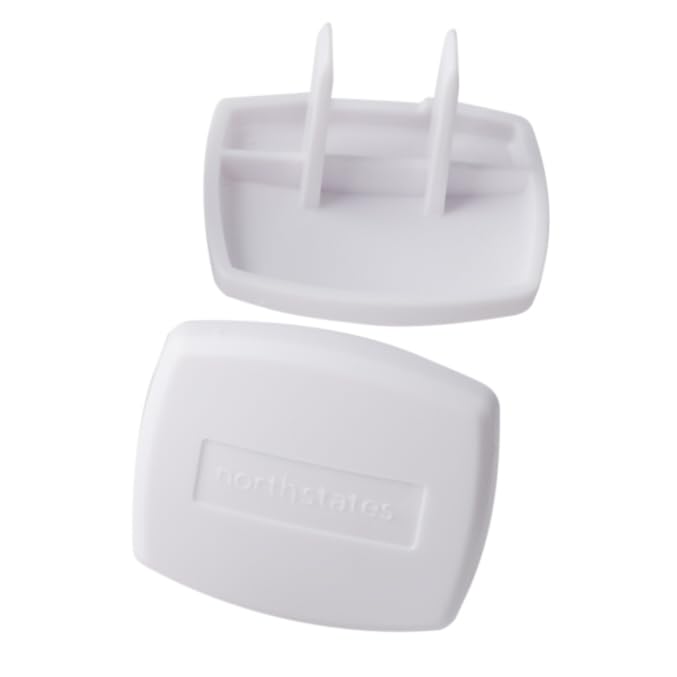 Toddleroo by North States Plug Protectors | Fits Two and Three pronged outlets for Quick Coverage in Seconds | Baby proofing with Confidence 36 Count (Pack of 2), Soft White