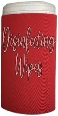 Rose Gold Script Decorative Cleaning Wipe Covers (Red, Large)