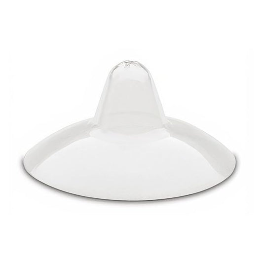 Ameda Contact Nipple Shield, 24mm Opening, Ultra-Thin Flexible Silicone, Encourages Baby's Attachment to Breast, Great for Problems with Latching, Cushions Sore or Sensitive Nipples