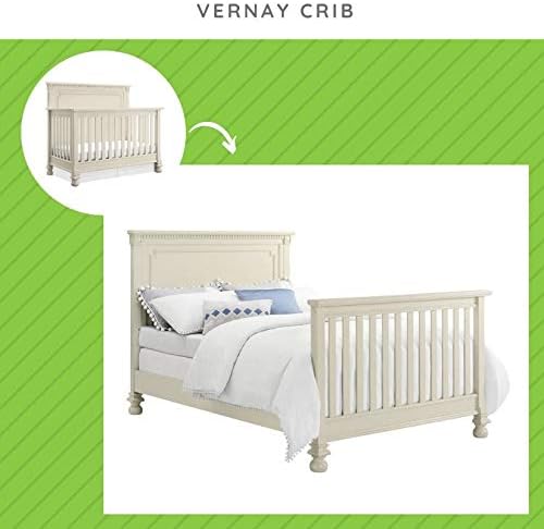 CC KITS Full-Size Conversion Kit Bed Rails for Bertini Baby Convertible Cribs by Dorel - Solid Wood Rail - Toddler and Adult Bed Rail for Full-Size Beds - Essential Nursery & Baby Furniture (Mist)