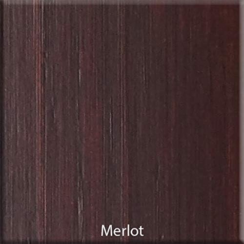 Full-Size Conversion Kit Bed Rails for Sorelle Convertible Cribs - Solid Wood Rail - Toddler and Adult Bed Rail for Full-Size Beds - Essential Nursery & Baby Furniture (Model #221, Merlot)