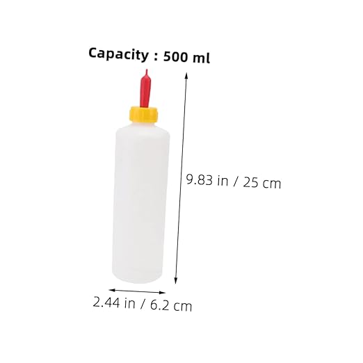Levemolo 2sets Goat Milk Bottle Animal Feeding Bottle Material for Newborn Lambs