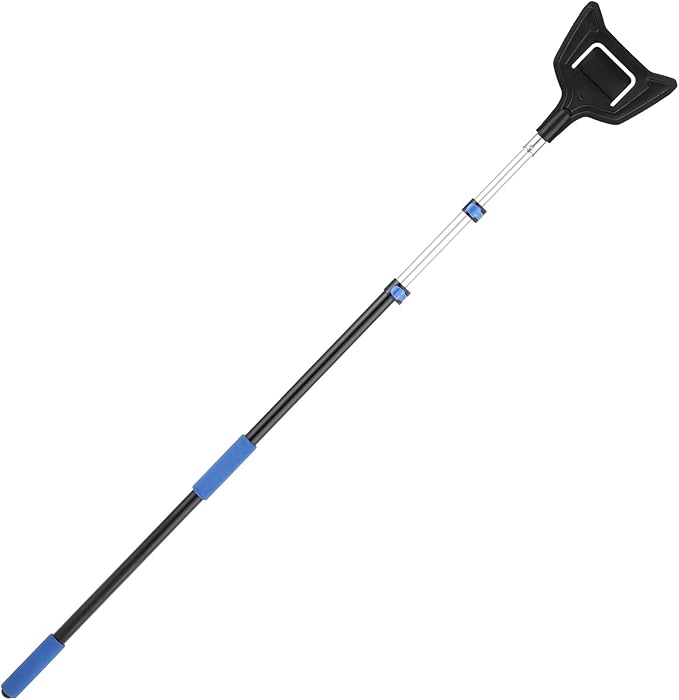 ANLULOAD 9.8ft V Shaped Board Corner Protector, Adjustable Telescopic Handle (4.7ft → 9.8ft)，Edge Protector Pole for Flatbed, 1 Pack