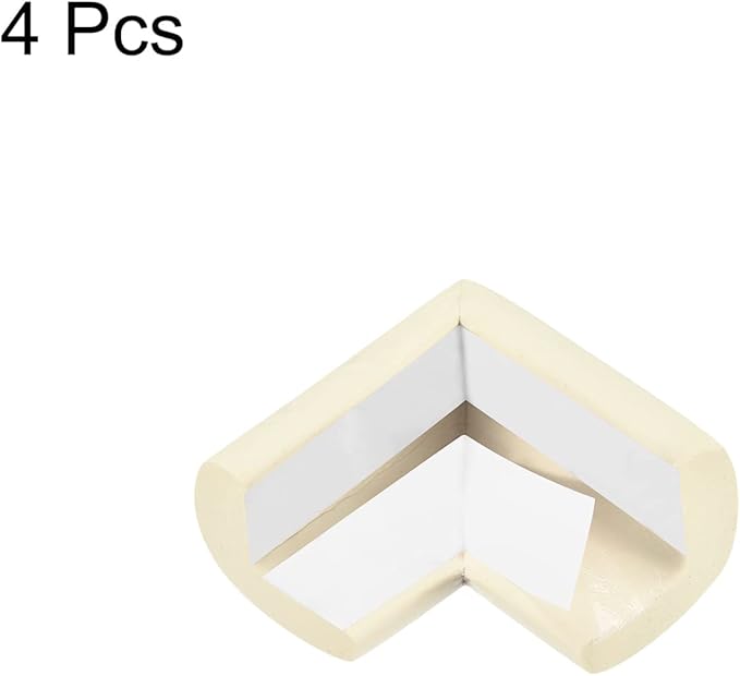 uxcell Corner Guards Edge Protectors, 4Pack Foam Safety Bumper L Shape, 55mm/2.16"(L) for Furniture Corner Table Edge Guard, White