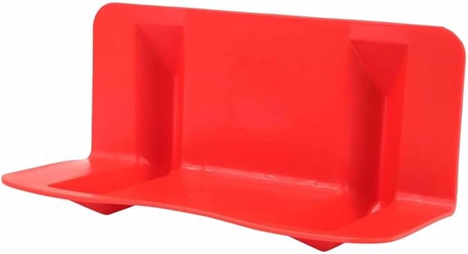 Mytee Products 10 Pack Red Flatbed Edge Protectors - 4"x4"x11" Plastic V Board Flatbed Corner Protectors for Cargo Loads & Tie Down Strap Guard - Fit 1 Strap Up to 4"