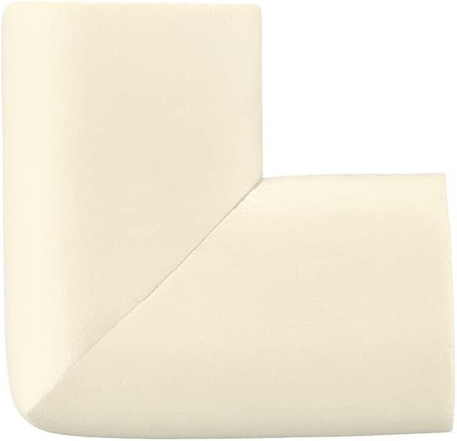 uxcell Corner Guards Edge Protectors, 4Pack U Foam Safety Bumper W Self-Adhesive Tape Furniture Corner Table Edge Guard, 2.16"x1.38"x0.315", White