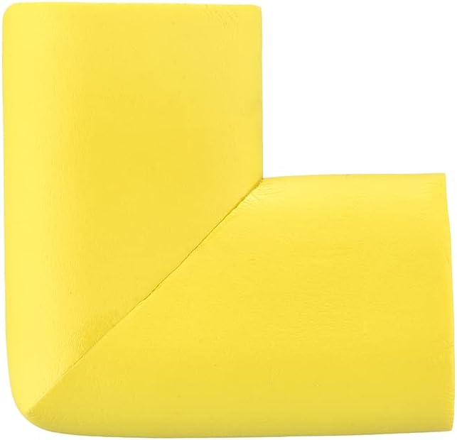 uxcell Corner Guards Edge Protectors, 12Pack Foam Safety Bumper L Shape, 55mm/2.16"(L) for Furniture Corner Table Edge Guard, Yellow