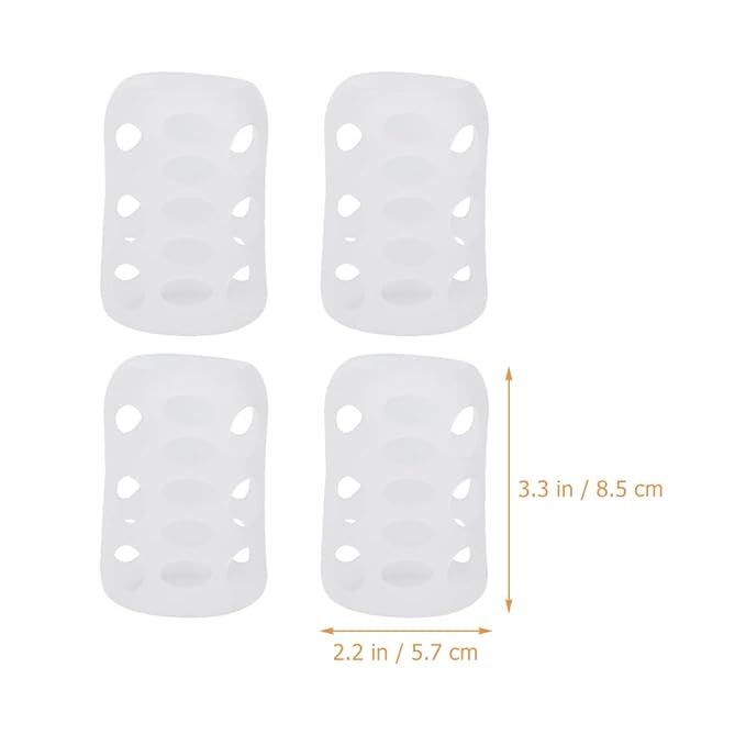 4Pcs Silicone Bottle Covers Nursery Protector Sleeves for Feeding Bottles Durable and Flexible Sleeves for Enhanced Grip and Safety