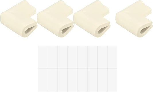 uxcell Corner Guards Edge Protectors, 12Pack U Foam Safety Bumper W Self-Adhesive Tape Furniture Corner Table Edge Guard, 2.16"x1.38"x0.315", White
