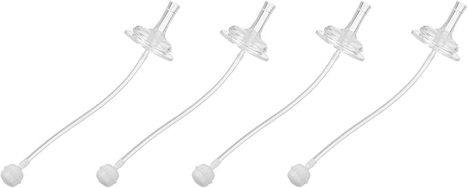 BESTonZON Bottles 12 pcs Feeding Bottle milk straw water straw sucker silicone feeding cup straws Straws Wide Mouth