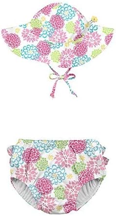 i play. by green sprouts Snap Reusable Swimsuit Diaper and Brim Sun Protection Hat