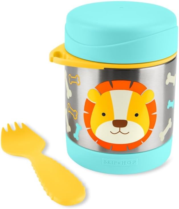 Skip Hop Zoo Lion Food Canister, Multicolour