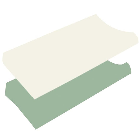 2Packs Baby Changing Pad Cover, Ultra Soft Stretchy Diaper Changing Table Pad Cover for Girls Boys, Cotton Breathable Nursery Changing Table Sheets Fit 32"/34"x16"Pad (Green Beige)